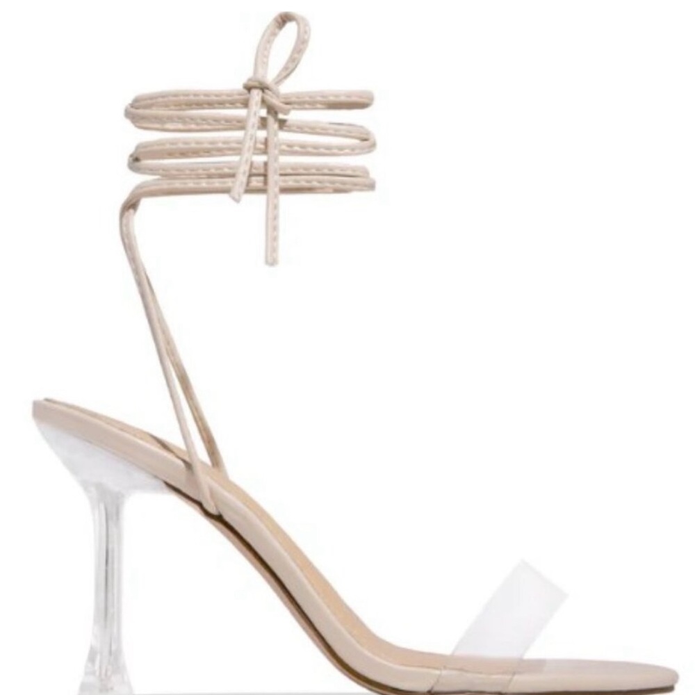 Strappy Cream Heels